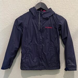 Columbia Kids' Dark Blue Raincoat size 6 (7/8)